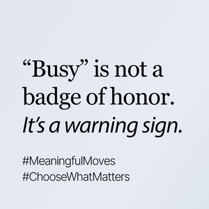 Why is "busy" still the answer we give when someone asks how we're doing?