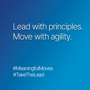 Hold your principles tight, hold your methods light.