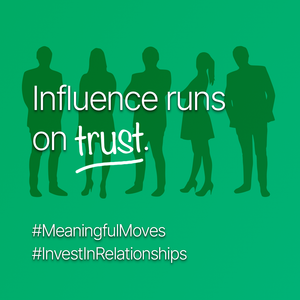You don't need to put on a performance to influence, you need trust that crosses teams