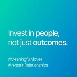 Those who matter in your career are those you invest in, without expecting any instant payoff