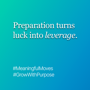 Luck becomes predictable when you practice growth daily.