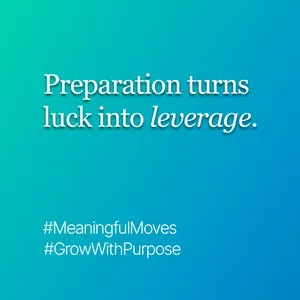 Luck becomes predictable when you practice growth daily.