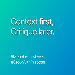 Measure next steps, not who's right.