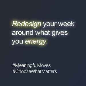 Pause for 30 seconds and ask, what work do you actually want to do right now.