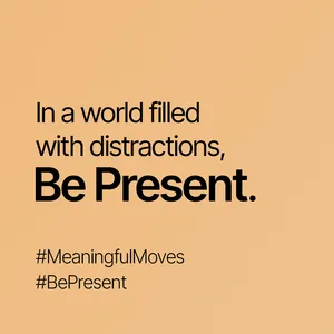 Presence is a rare advantage in a world overrun by automation and distraction