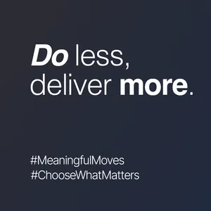 Productivity isn't how much you do, it's how much matters.