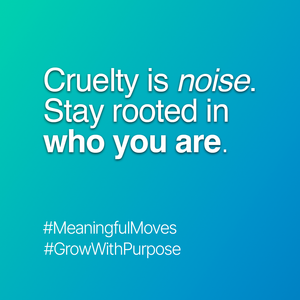 You feel a sting, and you almost start to shrink.